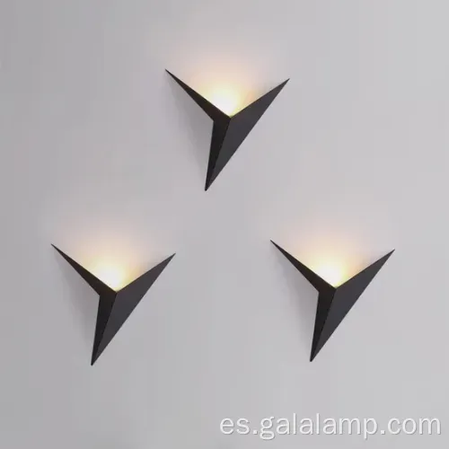 Lámparas de pared LED de triángulo modernas para el hogar